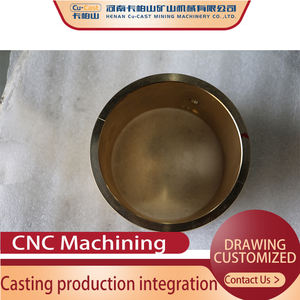 Customizable Non-Standard Mining Machinery Parts Crushers' Copper & Bronze Sleeves Brass <b>Drill</b> Sleeve Casting Processing - Product Image 2