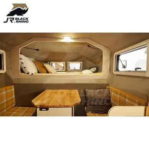 Caravana al aire libre Camping Remolque de viaje Tamaño económico para camión Camper con freno eléctrico y función iluminada - Product Image 2