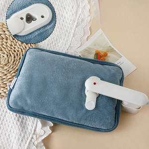 Calentador de manos Paquete de calor lindo recargable eléctrico <span class=keywords><strong>bolsa</strong></span> de agua caliente seguridad piel de conejo reutilizable botella de agua caliente calentador de manos - Product Image 6