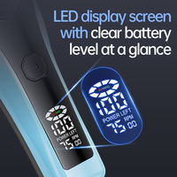 Tondeuse à cheveux personnalisable pour salon avec base de charge, machine à couper les cheveux rechargeable avec écran LED numérique