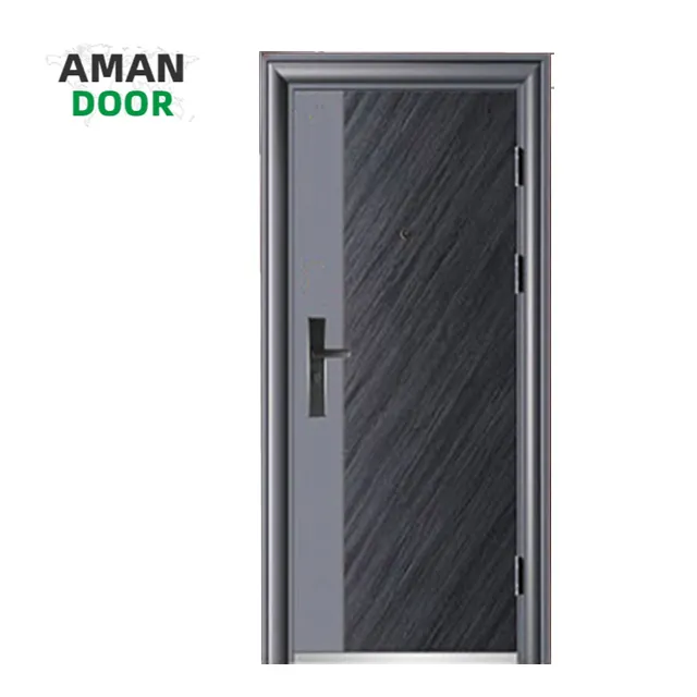 AMAN DOOR decorative metal custom steel security door wrought iron internal door