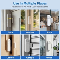 Alarme de porte sans fil portable personnalisable Daytech avec indicateur LED, volume réglable, rappel de batterie faible pour la maison