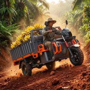 Tricycle à haute capacité de charge 2000 kg, moteur 3000 W, moto à trois roues pour le transport agricole, robuste, capacité de charge 2000 kg, conçu avec une conception robuste - Product Image 6
