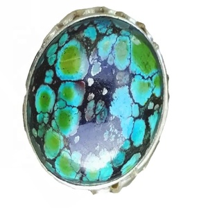 Vintage <strong>Turquoise</strong> <strong>Rings</strong> Jewellery Sterling Silver Flat Genuine <strong>Turquoise</strong> <strong>Rings</strong> - Product Image 4