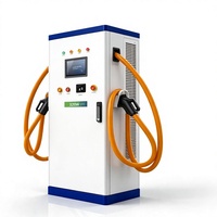 Nouvelle station de recharge rapide DC 320 kW, montée au sol, chargeur de véhicules électriques, version standard CCS2 GB T, CHAdeMO en option, max 500 A, pour utilisation sur autoroute