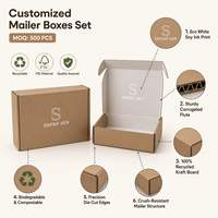 Boîtes d'emballage personnalisées pour envois postaux, boîtes d'expédition en carton ondulé, boîtes en papier imprimées mat, pour le commerce électronique et le transport