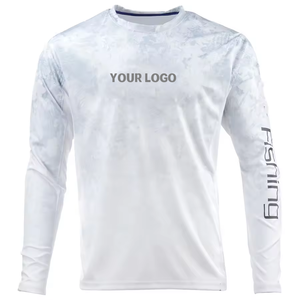 เสื้อตกปลาแบบแห้งเร็วสั่งทำพิเศษ ป้องกันแสงแดด เสื้อผ้าตกปลา น้ำหนักเบา เสื้อเจอร์ซีย์ตกปลา - Product Image 3