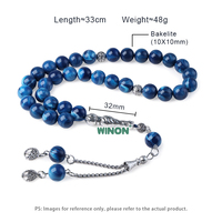 Meistverkaufter Bestseller Maßgefertigte Klassische Muslimische Bernstein-Kugelförmige Versilberte Unisex-Geschenk 10mm 33 45 51 Gebetsperlen