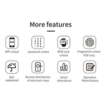 Máquina de Control de Acceso con Teclado Táctil WiFi Inteligente, Gestión por Aplicación Móvil y Lector de Tarjetas RFID
