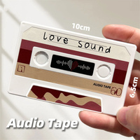 Cassettes audio personnalisées avec logo, bande magnétique 60/300s, enregistreur OEM, carte son personnalisable pour la remise des diplômes, la Saint-Valentin