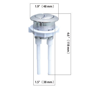 Válvula de llenado lateral para tanque de inodoro, accesorios de descarga doble, válvula de entrada de tracción para válvula de descarga de llenado ajustable <span class=keywords><strong>Universal</strong></span> de 2 pulgadas de dos piezas - Product Image 6