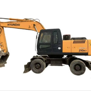 Nouveauté Original Corée Hyundai 210w-7 pelle sur pneus 21Ton R210w-7 excavatrices d'occasion avec prix interne - Product Image 1
