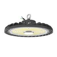 Lumière LED UFO à télécommande intelligente avec détecteur de mouvement, éclairage commercial et industriel pour entrepôt, garage, salle de sport