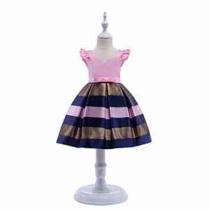 Robe de mariée princesse une pièce à pétales de rose, motif rayures féeriques et fleurs pour bébé fille, livraison gratuite pour dropshipper - Product Image 6