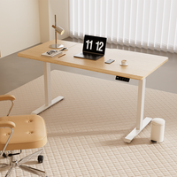 Bureau debout électrique à double moteur, hauteur réglable, structure métallique moderne
