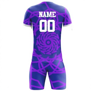 ชุดนักบอลเสื้อฟุตบอลผ้าโพลีเอสเตอร์แบบ100% ออกแบบโลโก้ได้ตามต้องการ - Product Image 2