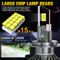 Vente en gros bon marché phares automobiles H7 Led H1 H4 H8 H9 H11 9005 9006 HB3 HB4 ampoules de phares de voiture