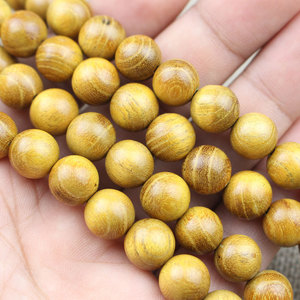 Perles de prière bouddhistes en bois de santal, 108 perles, diamètre 10 mm, collier en bois unisexe, bijoux de cérémonie religieuse - Product Image 3