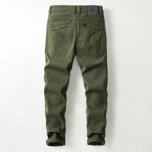 Nouveau style de <span class=keywords><strong>pantalon</strong></span> d'affaires décontracté pour homme, sarouel grande taille confortable pour garçon avec taille moyenne, coupe ample, devant plat pour l'hiver - Product Image 5