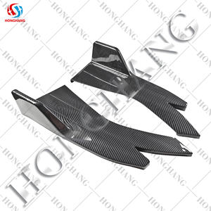 Honghang PP plastique Kit de carrosserie coin arrière pour universel Type D pare-chocs arrière <span class=keywords><strong>garde</strong></span> coin couverture 2 pièces Auto accessoires - Product Image 4