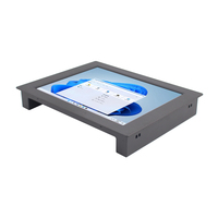 Écran LCD Tft industriel de 12 pouces Boîtier en alliage d'aluminium Écran tactile résistif Moniteur tactile à montage intégré