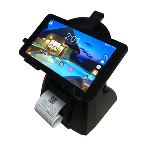 7 -11 inç Android taşınabilir pos tablet standı tutucu ile tek bir pos makinesinde yazıcı 58mm termal TC2200E için yazarkasa
