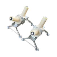 Poulies de transmission personnalisables OEM en alliage d'aluminium galvanisé, nylon, 10KN, à une ou deux voies, à 2 rainures, pour la construction et le câblage