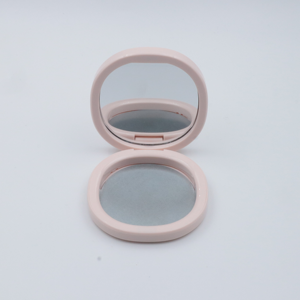 白色化妆包装专业双网格紧凑型带镜子粉盒 - Product Image 2