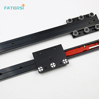 Rails de guidage à double axe pour glissières de meuble à roulettes à montage inférieur avec fermeture amortie pour présentoirs de bijoux d'hôtel et de centre commercial