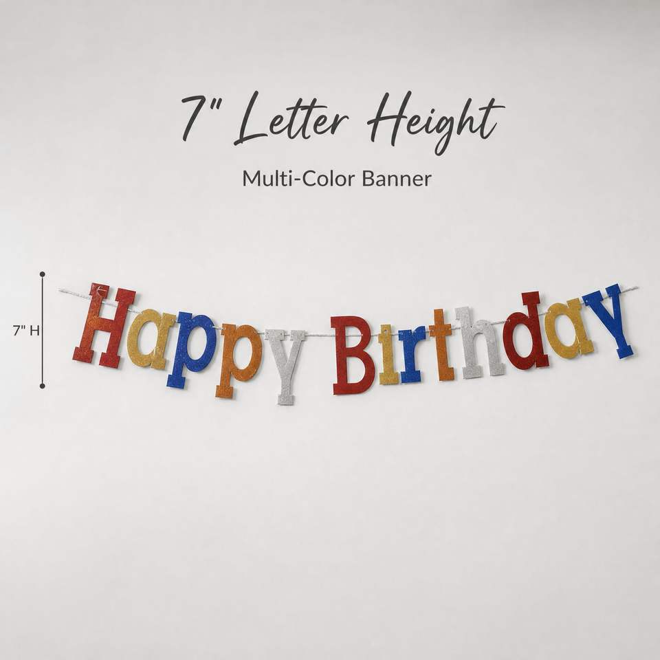 Baby Shower Christmas Party Banner Pre Strung Letter Bunting Eco ...