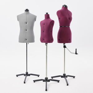 <span class=keywords><strong>Mannequin</strong></span> de présentation demi-corps <span class=keywords><strong>femme</strong></span>, recouvert de tissu couleur personnalisée, taille ajustable, pour boutique de vêtements - Product Image 5