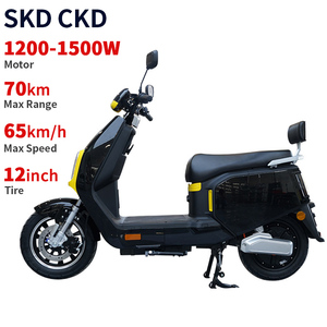 Motocicleta Eléctrica CKD SKD de 12 Pulgadas, Económica, 1200/1500W, Velocidad 65km/h, para Adultos, Compre Bicicletas Eléctricas en China - Product Image 1