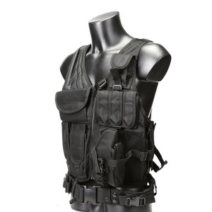 Chaleco táctico multifuncional personalizado, impermeable, transpirable, poliéster, equipo de campo, malla, pecho, cremallera, bolso de moda - Product Image 4