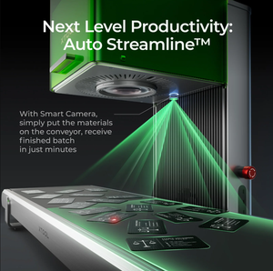 XTool F1 Ultra 20W Fiber ve diyot çift lazer gravür otomatik konveyör, 10000 mm/sn Ultra hızlı lazer gravür ve kesici makinesi - Product Image 5