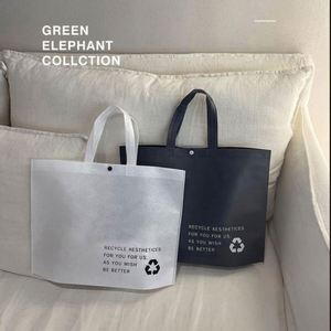 Customized Reusable Folding Non-Woven Tote Shopping <b>Bag</b> Environmentally Friendly with Custom Printed Logo - Product Image 3