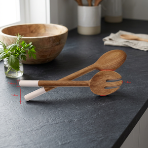 ชุด5ไม้เครื่องครัวสำหรับทำอาหาร Nonstick เครื่องครัว,5ชิ้นไม้พายไม้ชุดเครื่องมือห้องครัว - Product Image 2