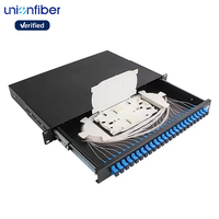 Panel de Conexiones de Fibra Óptica de 48 Puertos SC/UPC Dúplex ODF, Caja de Terminación de 24 Puertos para Montaje en Pared, Gabinetes Impermeables de 48 Núcleos