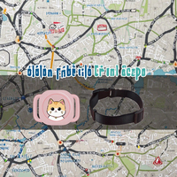 Mini traceur GPS pour animaux de compagnie imperméable anti-perte Réseau 4G Collier GPS avec Bluetooth pour chats Application IOS Localisateur GPS en plastique