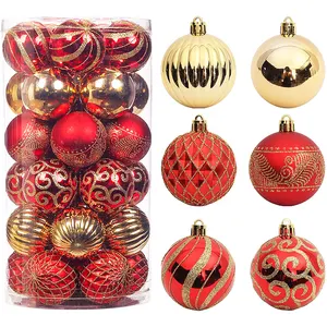 卸売30 PCS60MM透明飛散防止プラスチッククリスマスボール飾りクリスマスボール & 木飾りクリスマス装飾用