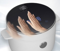 Mini cuiseur à riz tactile numérique 2L Pot intérieur antiadhésif 24 heures prédéfini Garder au chaud Cuiseur à riz à faible teneur en sucre et en calories
