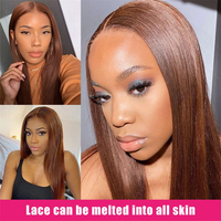 Perruque Courte Bob Transparente HD Lace Pas Chère en Gros, Perruque Cheveux Humains 10 Pouces, Perruques Courtes Bob avec Closure 5x5 pour Femmes Noires