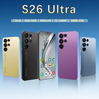 Teléfono Inteligente S26 Ultra 4G/5G Desbloqueado, Pantalla Completa de 7.3 Pulgadas, 16GB+1TB, Android 15, con Reconocimiento Facial