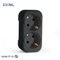 Adaptateur multiprise électrique mural industriel personnalisé avec interrupteur de sécurité, 2 prises EU 2 AC 16A