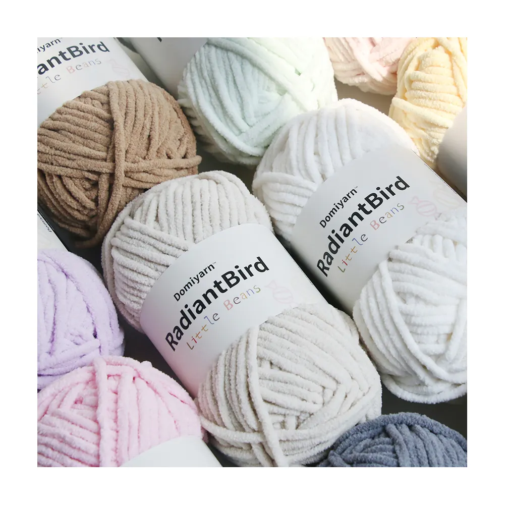 Best Selling Little Beans 50G For Scarf Blanket Chunky Polyester Yarn
