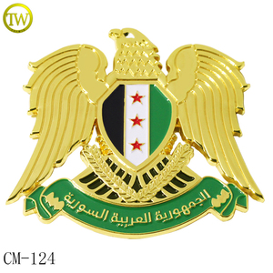 Tùy Chỉnh Eagle <span class=keywords><strong>Logo</strong></span> Mềm Men Xe Tên Nơi Kẽm Hợp Kim Xe Nướng Phù Hiệu Tự Động Xe Phụ Kiện Kim Loại Dập Nổi Biểu Tượng Với Vít - Product Image 1