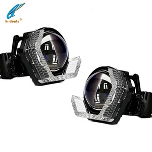 Phổ 5D pha lê mắt thiên thần hình lục giác LED ống kính che SRGB-A ứng dụng điều khiển 3.0 inch Mặt nạ Led Đèn Pha Phụ kiện đèn xe - Product Image 5