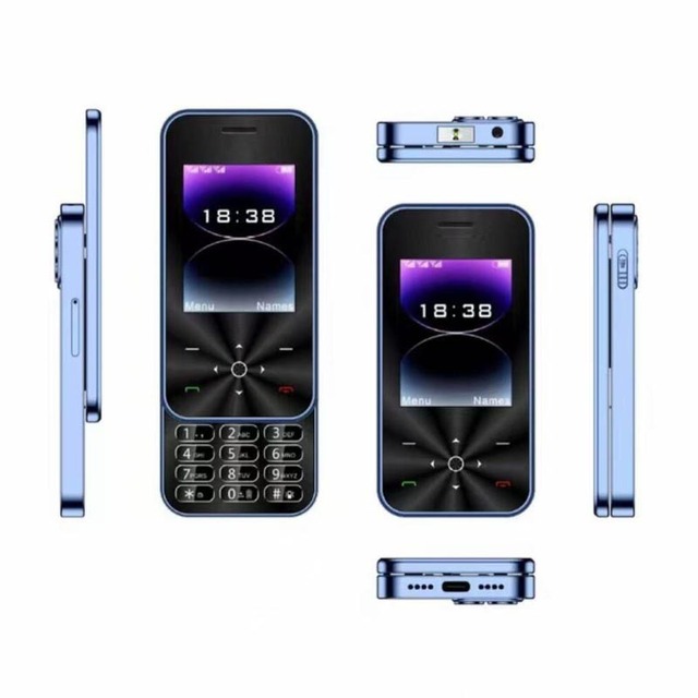 I18 Pro Flip Feature Phone 2G GSM Dual SIM Standby Speed Dial Call Recording FM Radio Foldable Phone Type C Charging Cell Phone