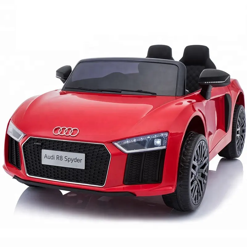 Audi-coche eléctrico de juguete con batería para niños, vehículo eléctrico para niños con control remoto, 2018