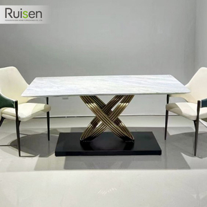 现代不锈钢餐桌腿工业餐厅家具家用铸铁钢凳架 - Product Image 2
