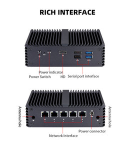 มินิพีซีตั้งโต๊ะ Q750G5 Qotom รุ่น Q750G5 I226-V 2.5G Lan มินิพีซี J4125, คอมพิวเตอร์ขนาดเล็กแบบไร้พัดลม 5 พอร์ตอีเธอร์เน็ต - Product Image 6